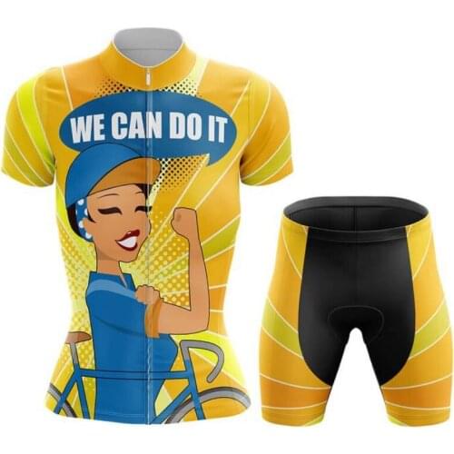 2020 Summer Short Sleeve Women Cycling Jersey set Breathable Mountain Bike Clothes Bicycle Cycling Clothing maillot ciclismo