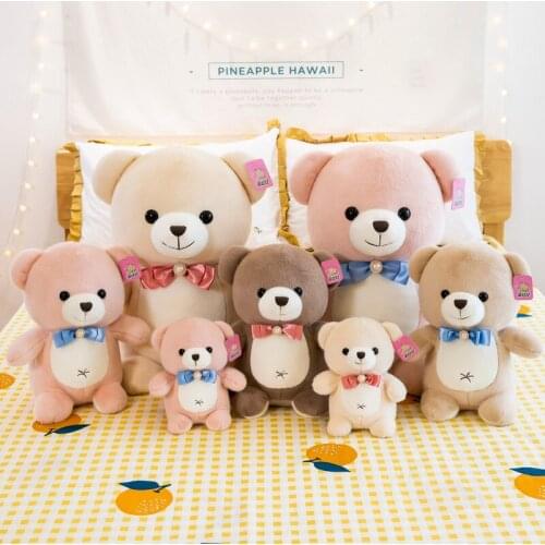 23/35/45/55cm Kawaii Hug Gentleman Teddy Bear Stuffed Toys Soft Plush Toy Pillow For Birthday Christmas Children Kids Gifts