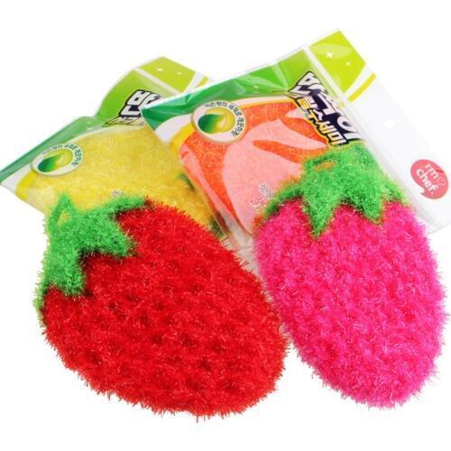 3 Pcs/Lot Strawberry Dish towel/ Dish cloth /Scrubber/ Susemi Scrubby / Dish Scrubbie