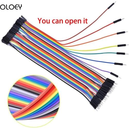 40PIN 10CM Uno R3 Dupont Line Male to Male Lighter Female Jumper Dupont Wire Cable For Arduino DIY KIT