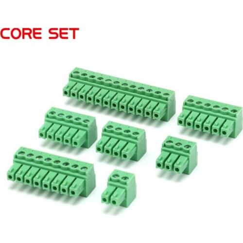 5PCS Plug-in PCB terminal block KF2EDG pitch 3.81mm 2P/3P/4P/5P/6P/8P/12P terminal straight needle seat