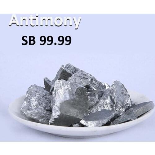 99.99% Antimony Block Sb 4N Ingot Grain Shot Granules Research Vomiting Herbs Metal Flame Welding Substance Chemistry