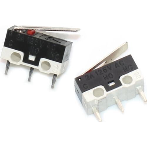 Free shipping 100PCS Touch Mouse switch tripod 2A125V AC rectangular switches Miniature Micro Switch Shank