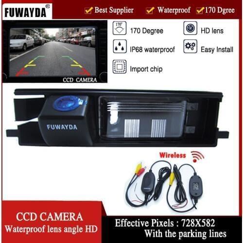 FUWAYDA Wireless Special Car Rear View Reverse Color CCD DVD GPS Navigation Kits CAMERA for TOYOTA RAV4 RAV-4 / Porte WATERPROOF