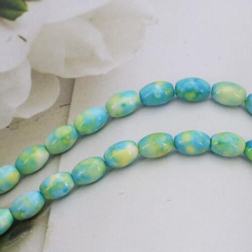 Rice shape Riverstones loose beads 5x8mm DIY 15 inches three colors can be selected jewelry making gift bracelet&necklace