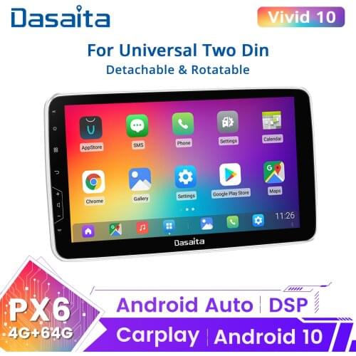 Dasaita 10.2 "Android 10.0 car GPS radio player Bluetooth multimedia 4GB + 64GB Autoradio stereo receiver navigation