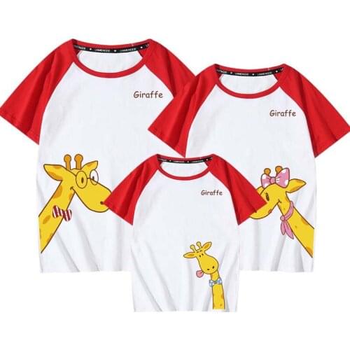 Mother Daughter T-shirts Cartoon funny Summer Family Matching Outfits Daddy Mom Kids Baby Mommy and Me Clothes Boys Girls Tops