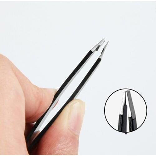 Comb Eyebrow Clip Tail Comb Eyebrow Tweezers Plucking Pliers Oblique Beard Beard Men And Women Beauty Tools Makeup