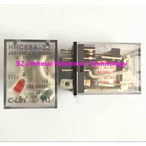 HHC68A-2ZL (JQX-13F-2Z LY2N HHH62P) New and original C-Lin Intermediate relay AC110V AC360V AC24V