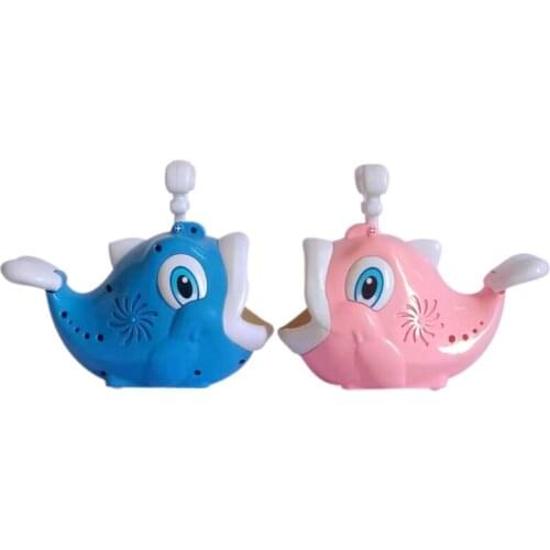 J60B Blue/Pink Automatic Bubble Machine for Kids Toddlers Boys Girls Baby Bath Toys