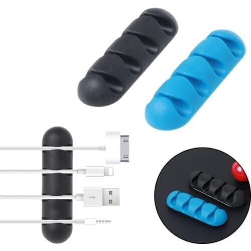 Cable Reel Organizer Desktop Clip Cord Management Headphone Charger Wire Holder B85B