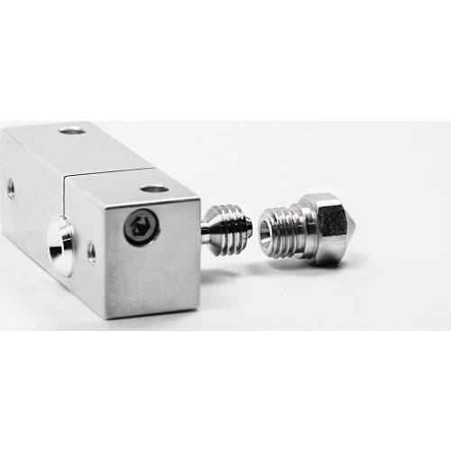 MK10 All Metal Hotend Upgrade Kit for 1.75mm thermal barrier tube Flashforge/CTC/Wanhao 3D printer parts