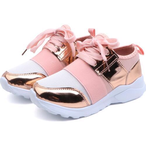 Girls Mesh PU Breathable Sneakers Toddler Little Kid Casual Fashion Trainers Children Sports Shoes 4 5 6 7 8 9 10 11 12 Year Old