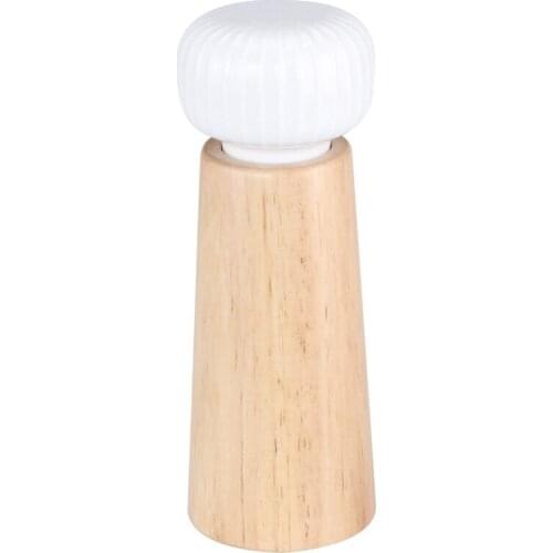 Salt and Pepper Mill, Wood Pepper Shakers with Strong Adjustable Ceramic Grinder with Ceramic Rotor