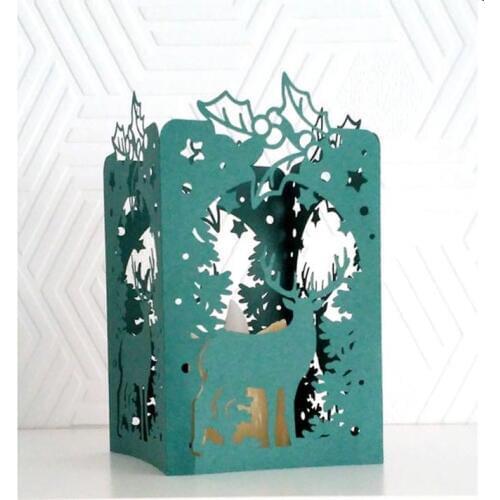 Christmas deer Dies Metal Cutting Dies lantern Stencil for DIY Scrapbooking Embossing Paper CardsCrafts Die Cuts New 2020