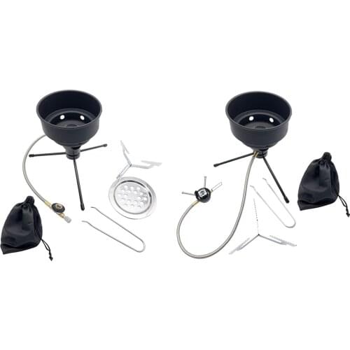 Portable Gas Burner Foldable Windproof Heating Charcoal Burning Stove Cooker