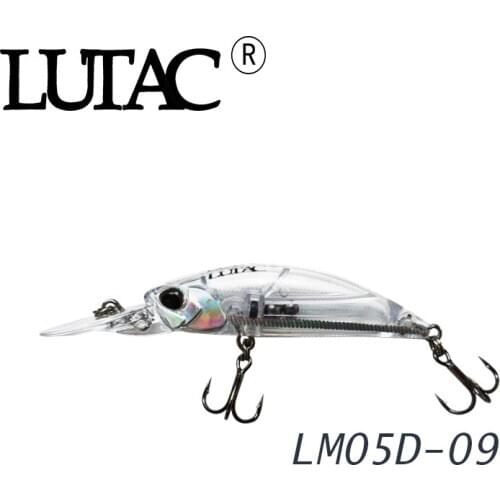 LUTAC Best Selling Lures Bait Minnow Sea Fishing 3D Eyes With BKK Hook 50mm 3.4g