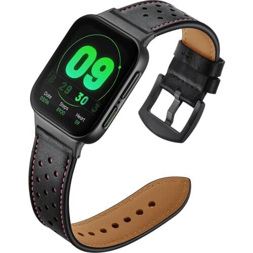 High quality Genuine Leather Strap for OPPO watch band 46mm band replacement WristBand metal buckle belt accessories