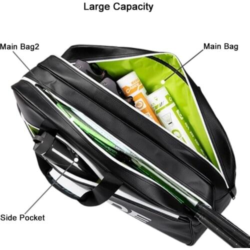 Pu Leather Sport Bag Badminton Gym Bag Waterproof Racket Tennis Pocket Shoulder Bag Athletic Bag Fashion Handbags -40