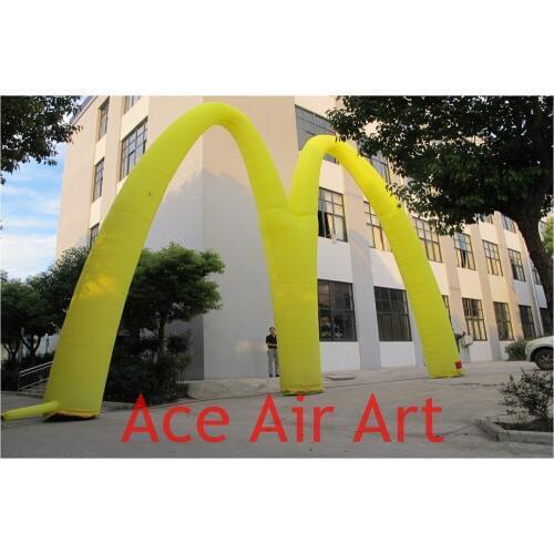 Super customized M yellow inflatable MacDonalds Arch with for United States