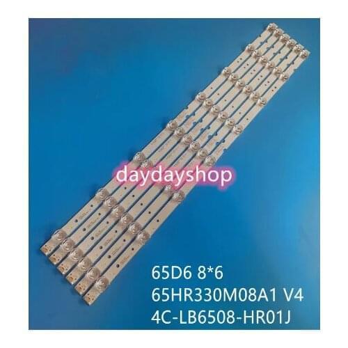 LED Backlight strip 65HR330M08A1 4C-LB6508-HR01J 8 Lamp 615mm For toshiba led tv 65p65us 65hr330m08a