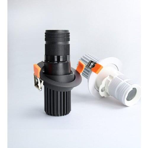 LED Ceiling Spotlights Adjustable Focus Recessed Downlight 10W/15/20W Track Lights Ceiling Downlight For Home Shop Clothing Stor