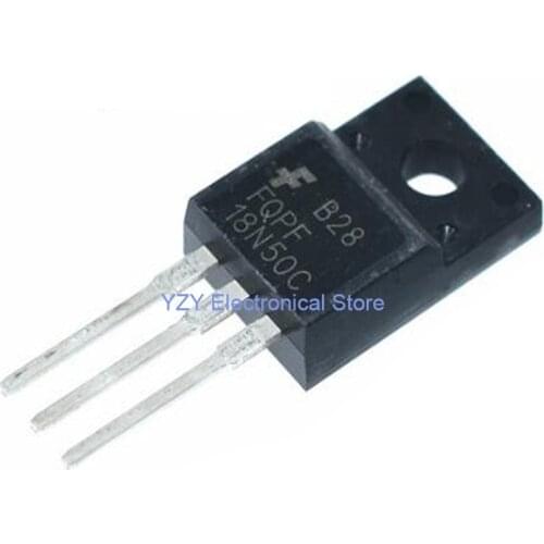 20PCS/LOT FQPF18N50C TO-220 18N50C TO-220F 18N50 TO220 FQPF18N50 TO220F MOSFET transistor New Original Fast shipping