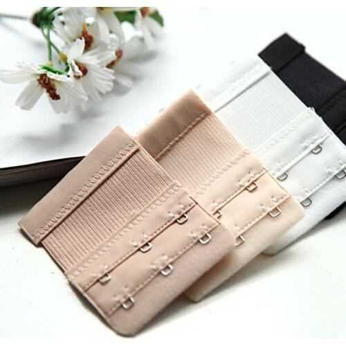 3PC Bra Extenders Strap Extension 2 Row 3 Hook Women Intimates Lengthened Bra Hook Extenders Women Bra Accessories For Underwear