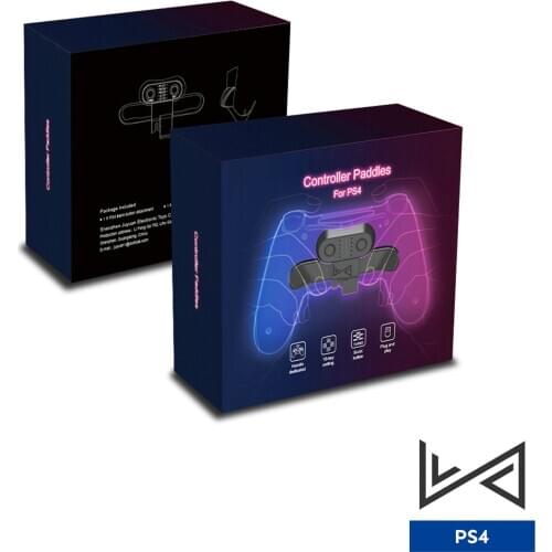 Extension Keys For PS4 Gamepad Back Button Attachment For DualShock4 Controller Rear Paddles With Turbo