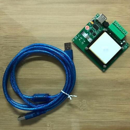 Uhf rfid reader module rs-232/ttl 902-928mhz gen2 / epc passive small usb rfid reader writer module 2dbi antenna ceramics