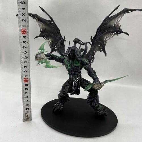 Wow black illidan action figure model 28cm Toy