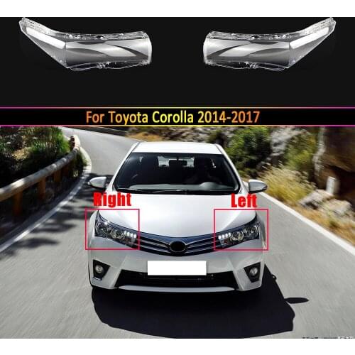 Car Headlight Lens For Toyota Corolla 2014 2015 2016 2017 Headlamp Lens Car Replacement Transparent Auto Shell