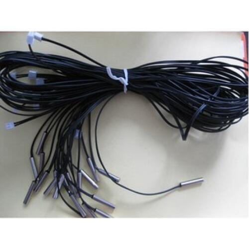 10pcs/lot NTC Thermistor 5K ~ 100K 1% precision temperature sensor 3950 3470 waterproof stainless probe