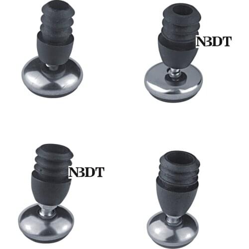12Pcs 16/19/22/25mmTube Insert End Cap With Universal Swivel Leveling Feet Pad DIY Office Table Leg