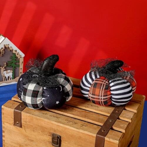 2PCS Halloween Decorative Ornaments Pumpkin Grill Ghost Festival Bar Dance Mall Hotel Gifts Dress Up Home Party Decorative Doll