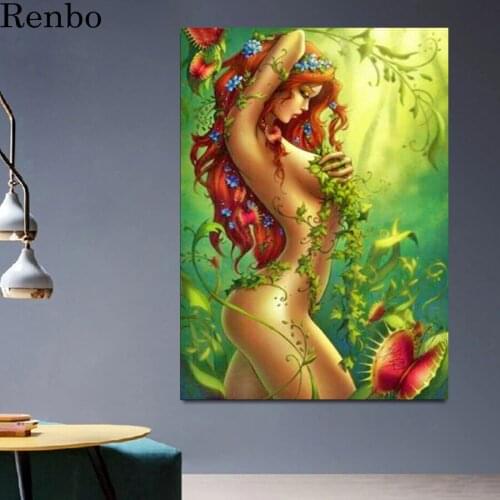 5d diamond painting Cartoon elf girl diy full square round drill diamond embroidery Mosaic rhinestone needlework kits Home decor