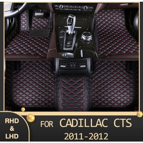 MIDOON Car floor mats for Cadillac CTS Sedan Two doors 2011 2012 Custom auto foot Pads automobile carpet cover