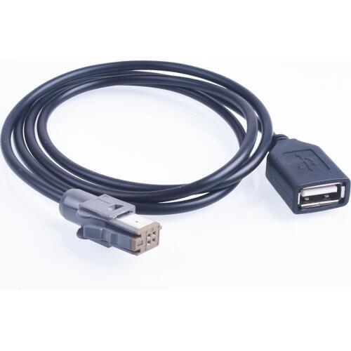 Car Aux Audio Input Media Data Wire Plug To USB Adapter Conector For Suzuki for Subaru