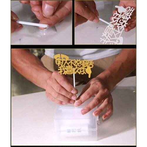 Cake ATM Money Box Pull Out Kit Topper Kids Birthday Surprise Gift Dispenser 97BC