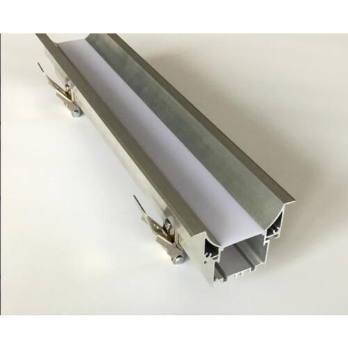 Free Shipping 1.8m/pcs 10pcs/lot custom big size aluminum extrusion profile manufacturer milky cover,end caps included