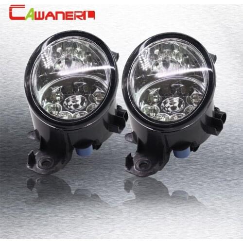 Cawanerl Car Styling Left + Right Fog Light LED Light Daytime Running Light For Nissan Primera Hatchback Saloon (P12) 2002-2015