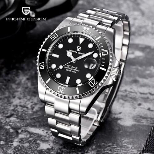 PAGANI DESIGN 2021 Top Brand Luxury Men' Automatic Mechanical Watches Sapphire Stainless Steel Waterproof Business Watch Relogio