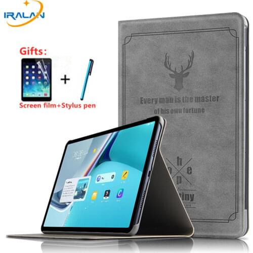 Case for Huawei MatePad 10.4 BAH3-W09 BAH3-AL00 PU Leather Stand Tablet Cover for Huawei MatePad 11 2021 Case DBY-W09+Film+Pen