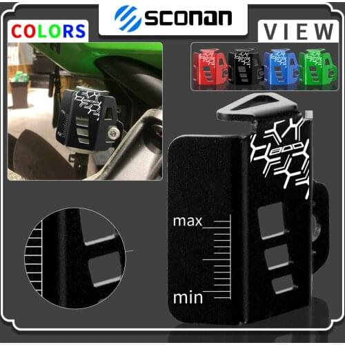 For KAWASAKI Z800 2013 2014 2015 2016 Motorcycle Rear Brake Fluid Tank Reservoir Guard Cover Oil Cap CNC Protector Z 800