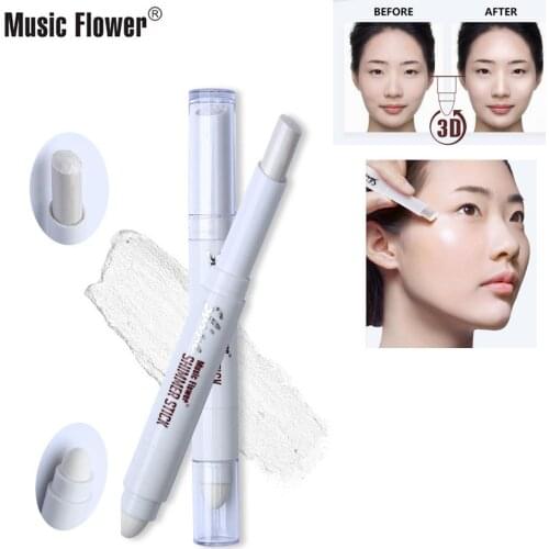 Music Flower Musical V-Face Shades Nasal Shadow Highlighter Bright Stereoscopic Fixation Concealer Makeup Cosmetic