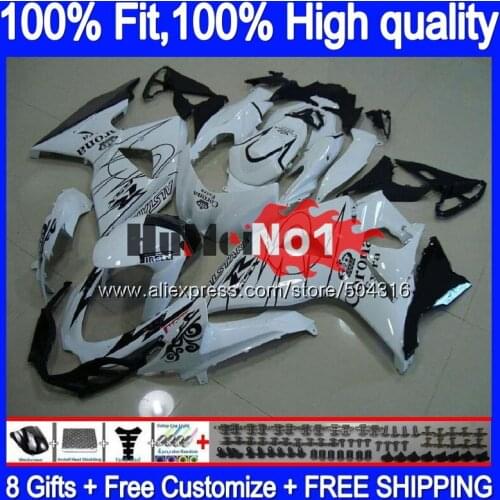 Injection For SUZUKI GSX-R1000 GSXR 1000 K9 White SALE 23MC.6 GSXR1000 2009 2010 2011 2012 2013 09 10 11 12 13 16 OEM Fairing