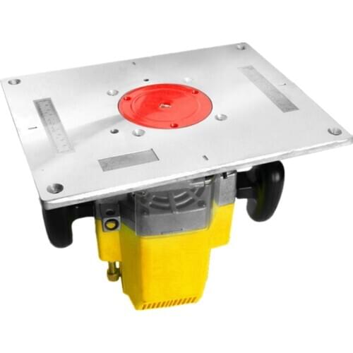 Multifunctional Aluminium Router Table Insert Plate for Electric Wood Milling Trimming Machine Woodworking Benches