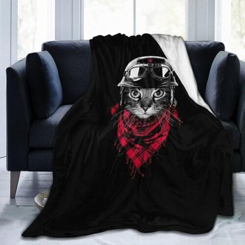 New 3D PersonalityCat Printed Flannel Blanket Sheet Bedding Soft Blanket Bed Cover Home Textile Decoration