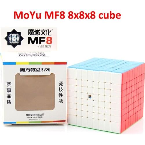 Original Moyu MF8 8x8 Cube 8Layers Magic Speed Cube Puzzle 8x8 Black Stickerless Cubo Magico 8*8*8 Education Toys For Children