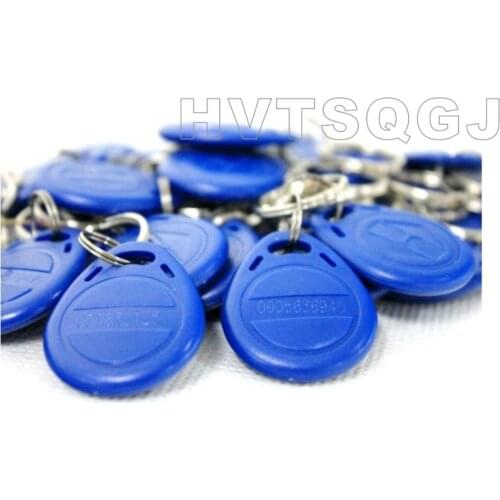 50pcs EM4305 T5577 Blank Key Tag RFID Chip Ring Cards Tags Keytag 125 khz Copy Rewritable Writable Rewrite Duplicate 125khz